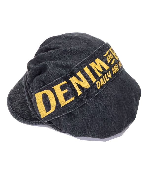 KAPITAL キャピタル 11.5ozブラックデニム キャスケット(DENIM REPAIR
